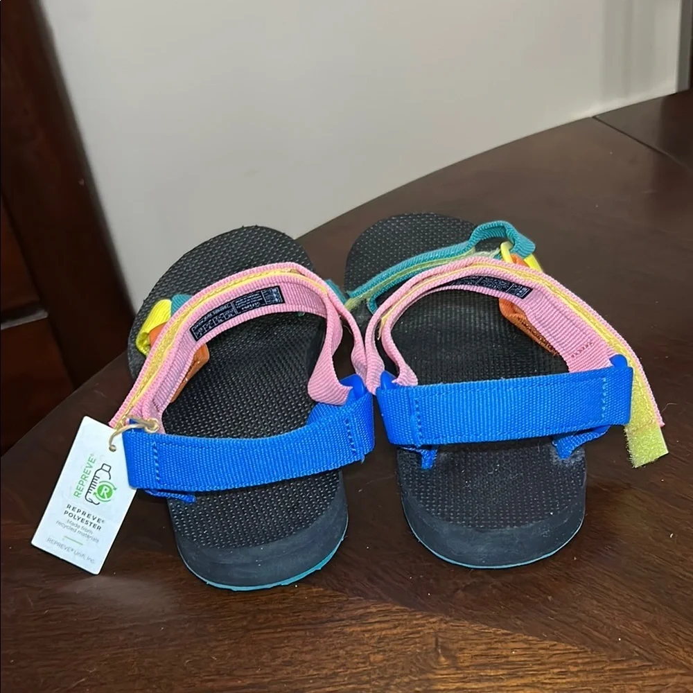 NWT Teva Original Universal Sandal SOLD OUT Multicolor Color Block - Picture 8 of 11